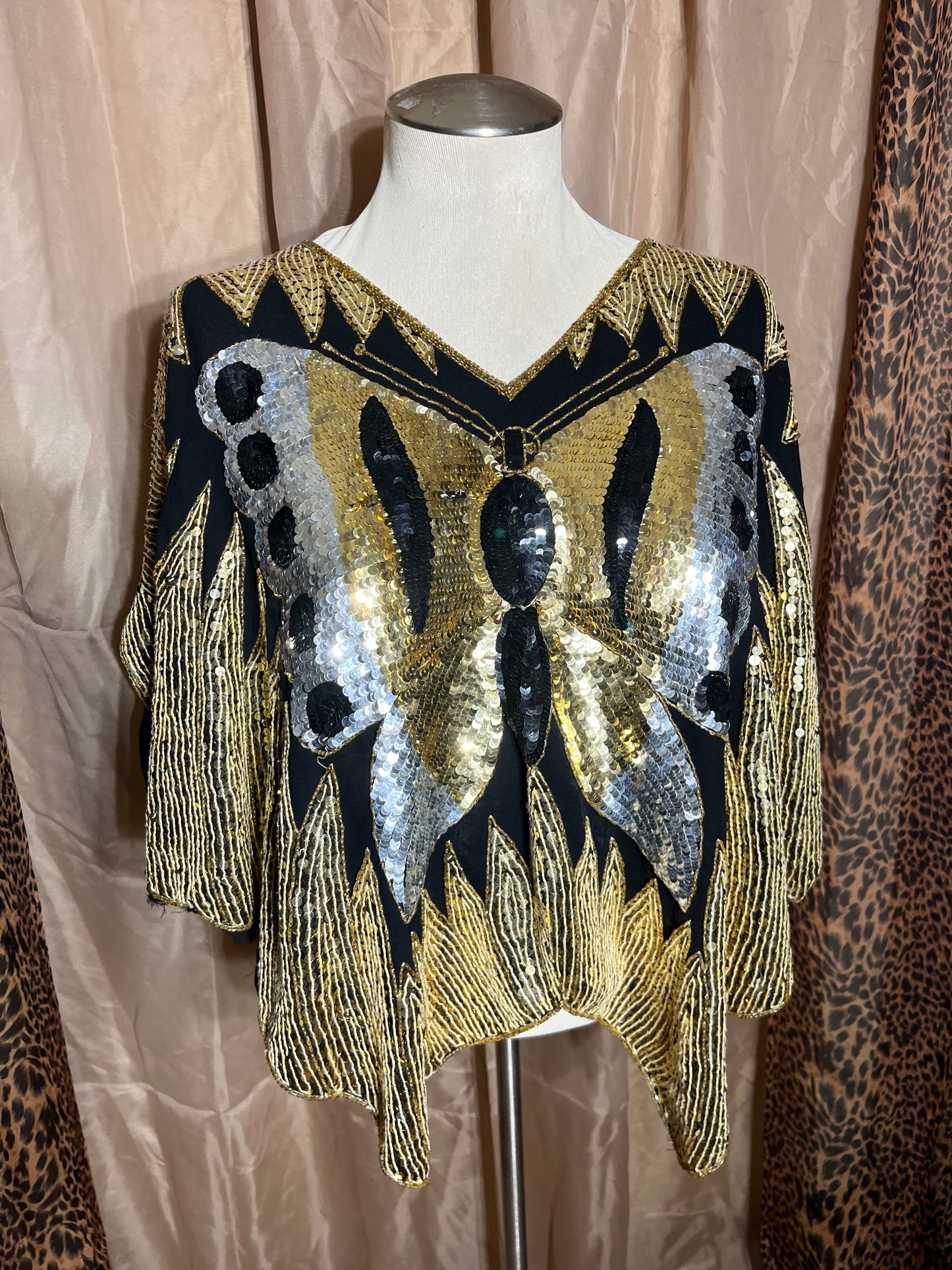 Love Is Like A Butterfly | Sequined One-Size Top