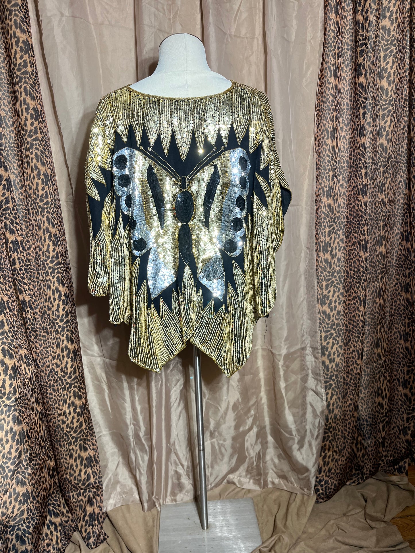 Love Is Like A Butterfly | Sequined One-Size Top