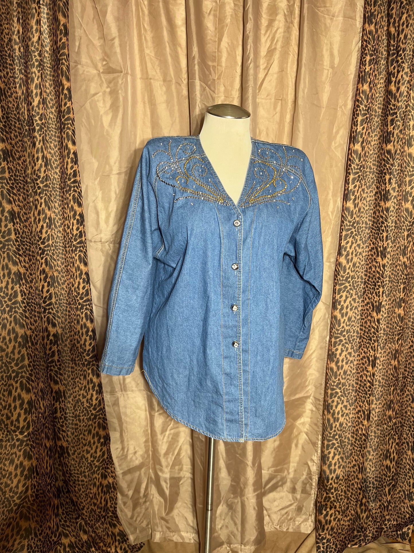 Did Someone Say Dolly Parton? | Vintage Monique Fashions Gold Studded Jacket