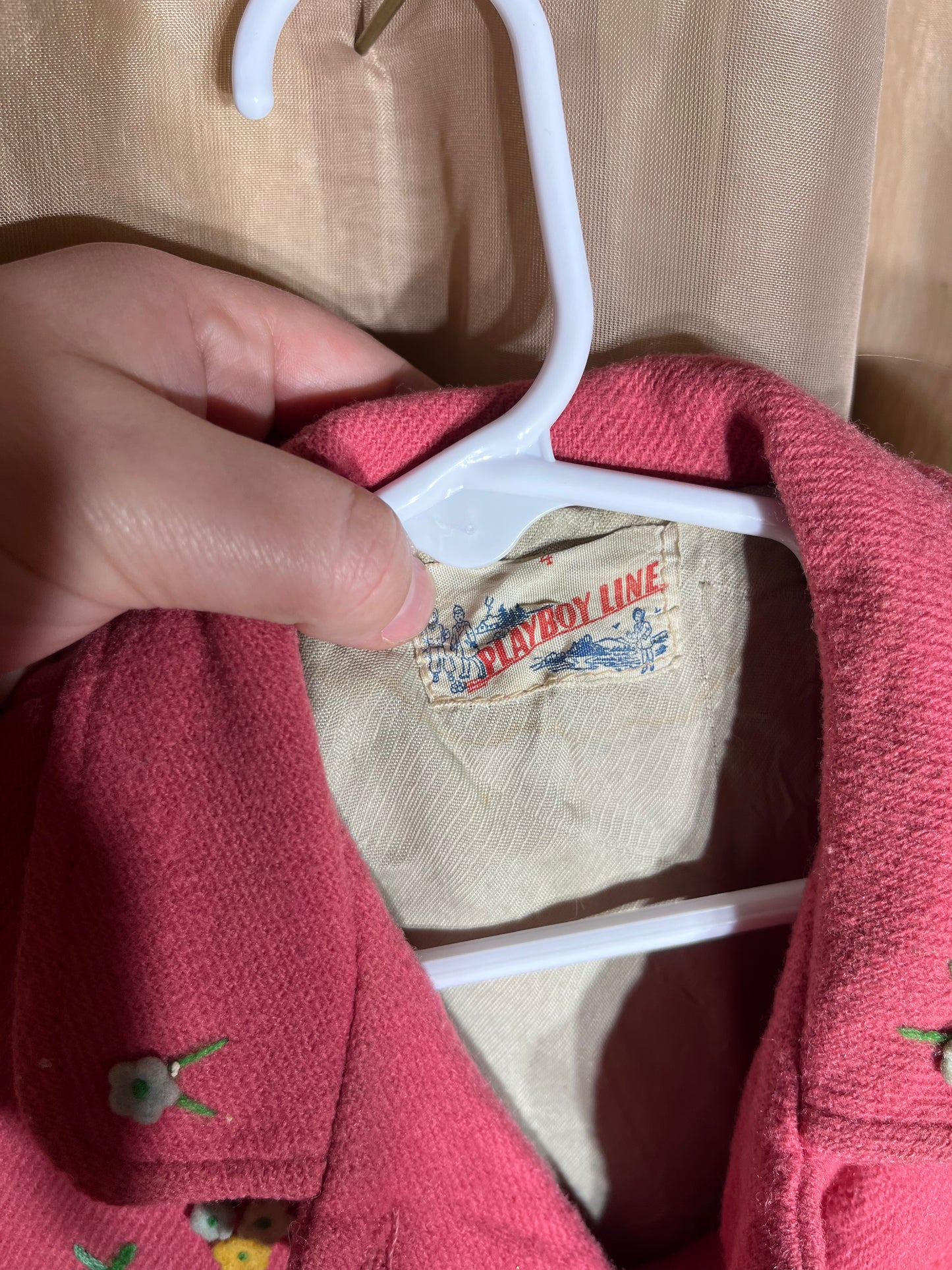 Vintage Playboy Line Children's Wool Coat