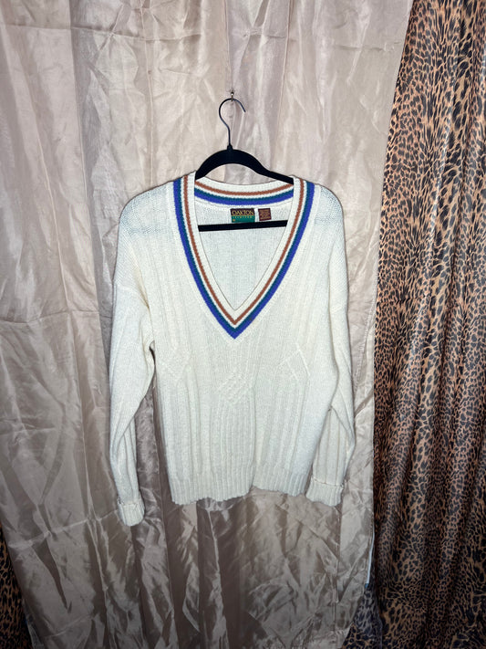 Preppy Cool V Neck Sweater
