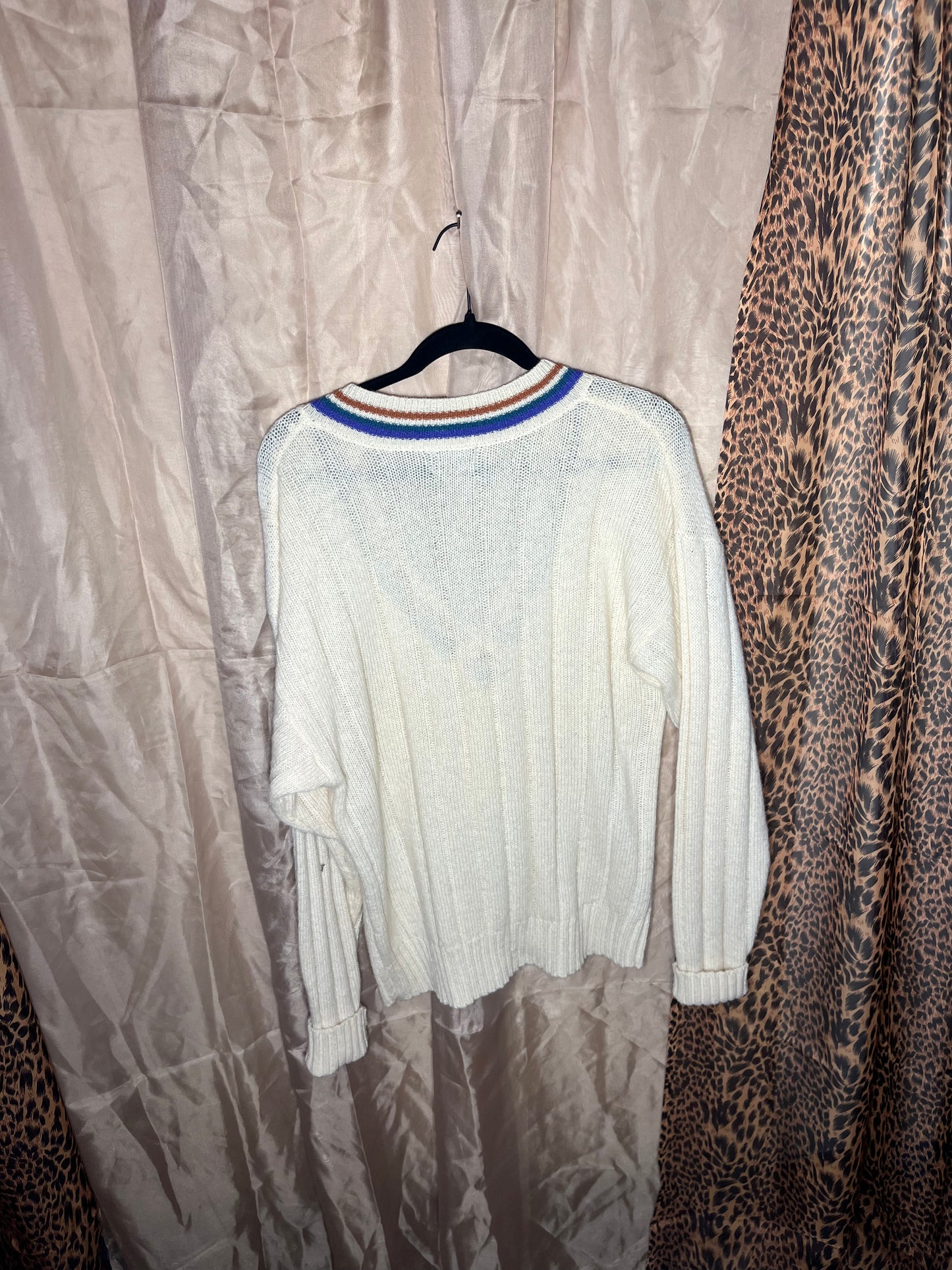Preppy Cool V Neck Sweater