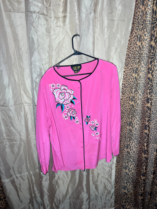 Bob Mackie Sassy Silk Blouse