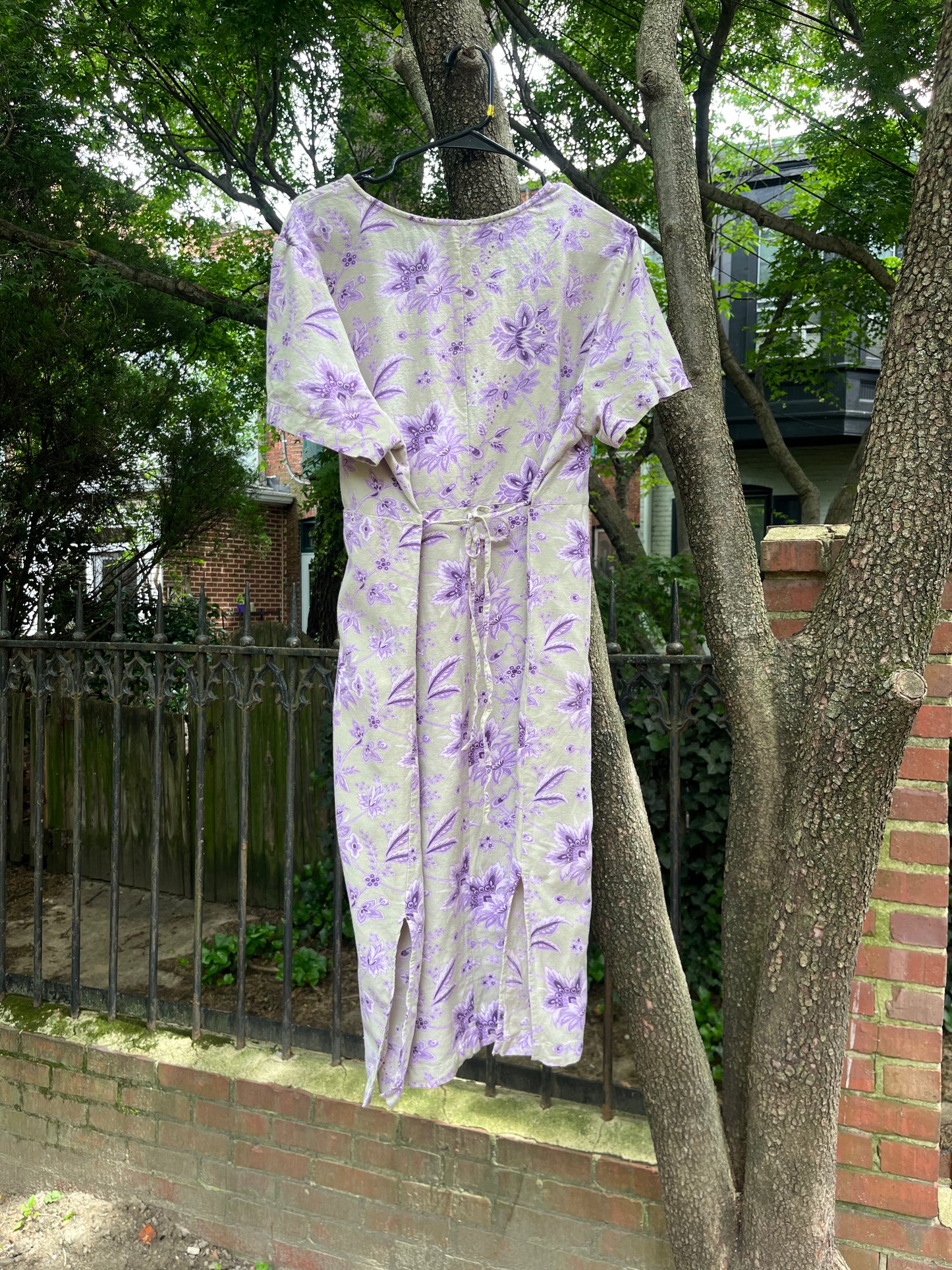 Passion Flower Linen Blend Dress