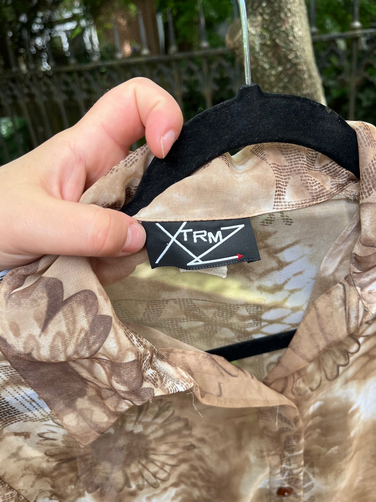 90s/Y2K Sheer Shirt Dress