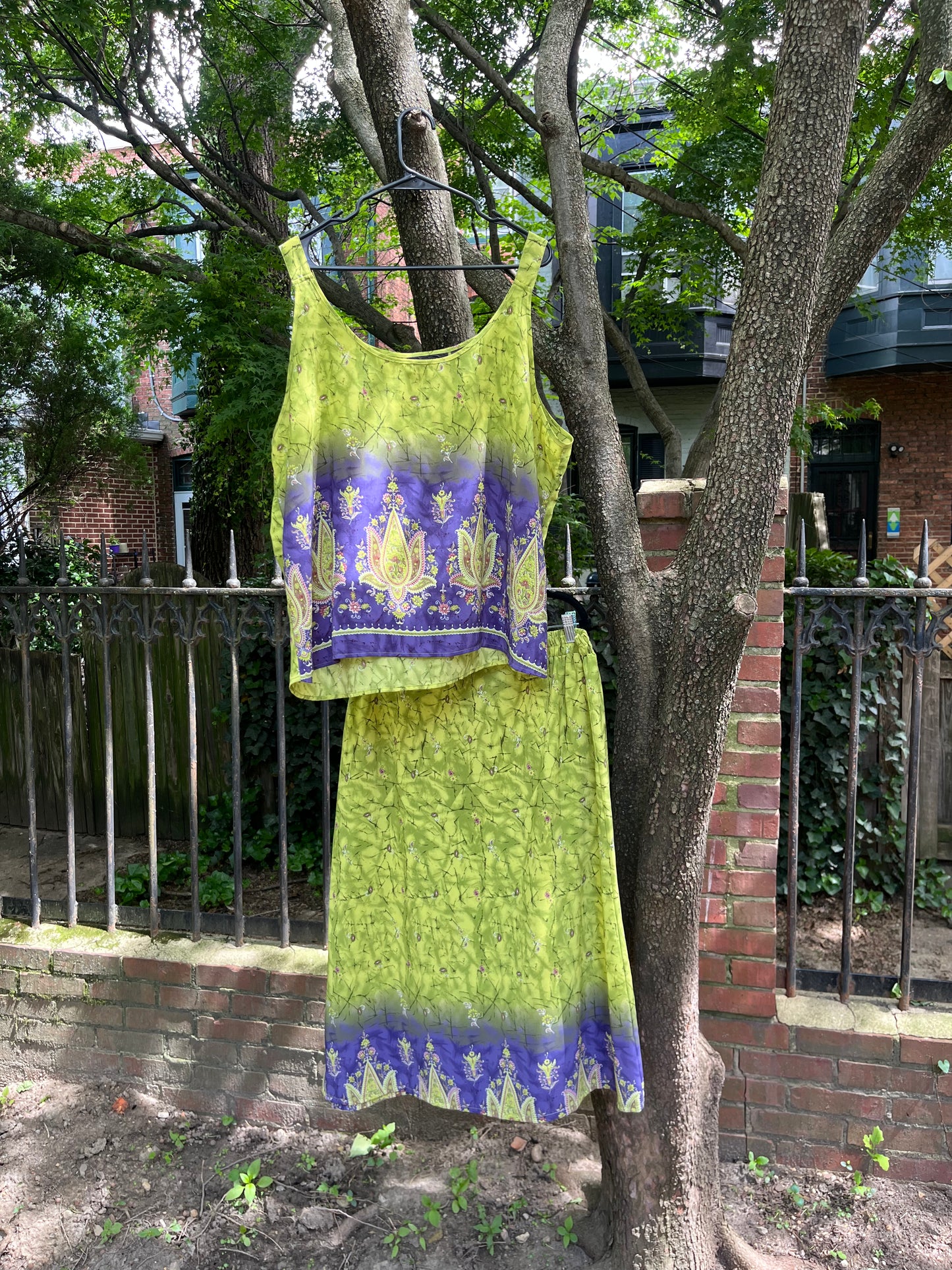 Vibrant Green and Purlple Summer Set