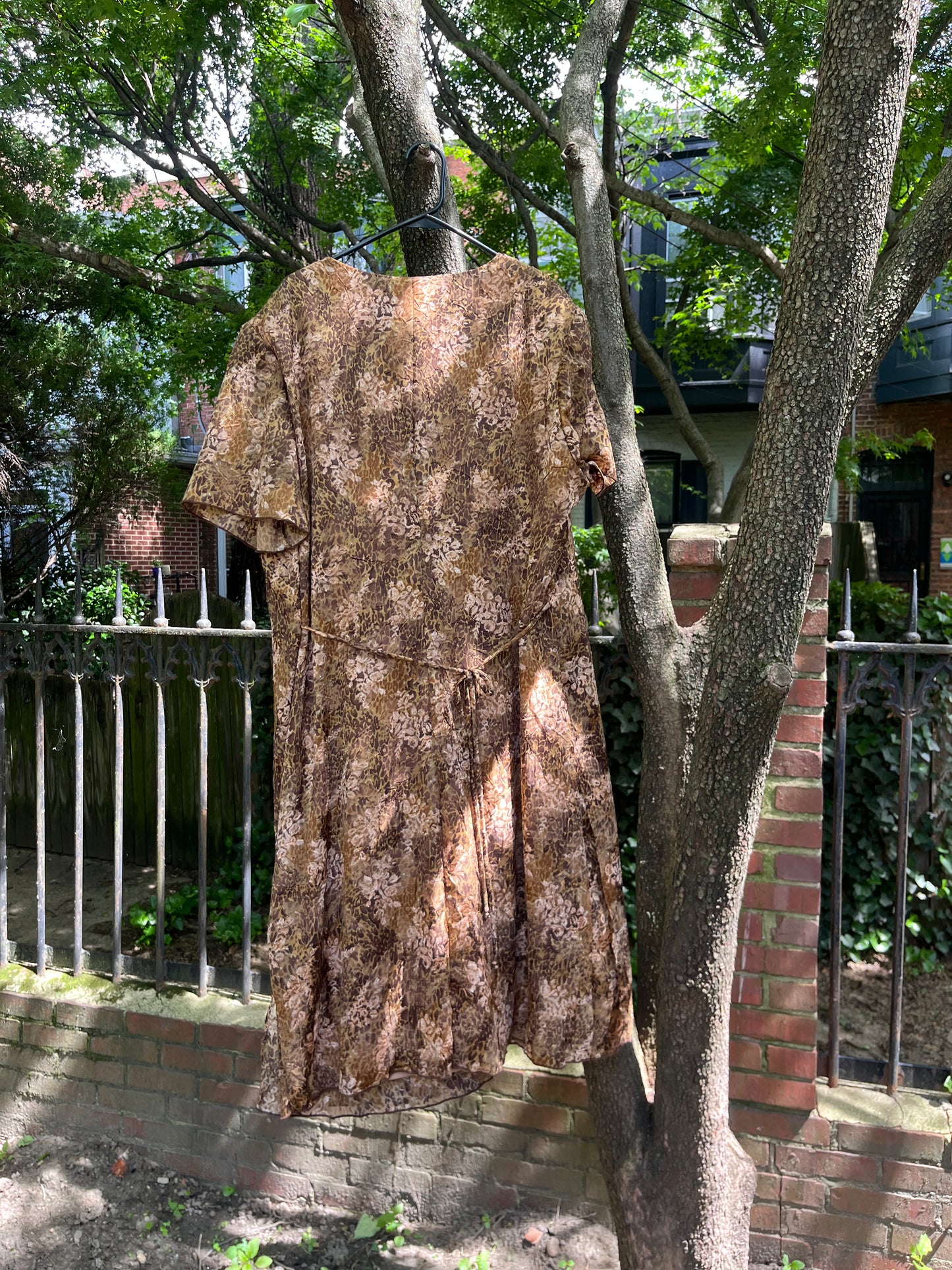90s Floral Meets Leopard Print Dress