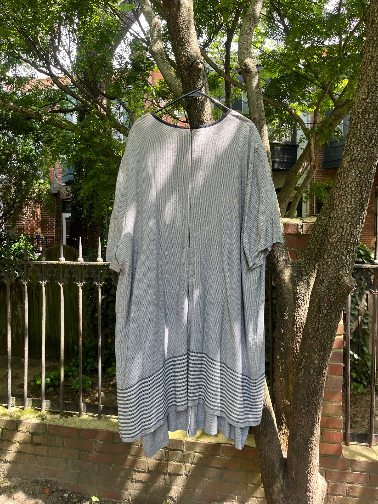 80s Office Chic Gray Dress